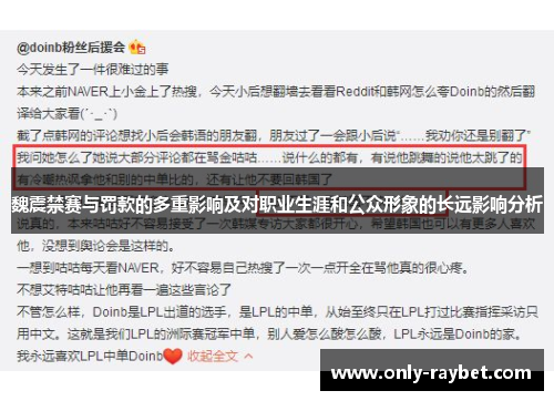 魏震禁赛与罚款的多重影响及对职业生涯和公众形象的长远影响分析